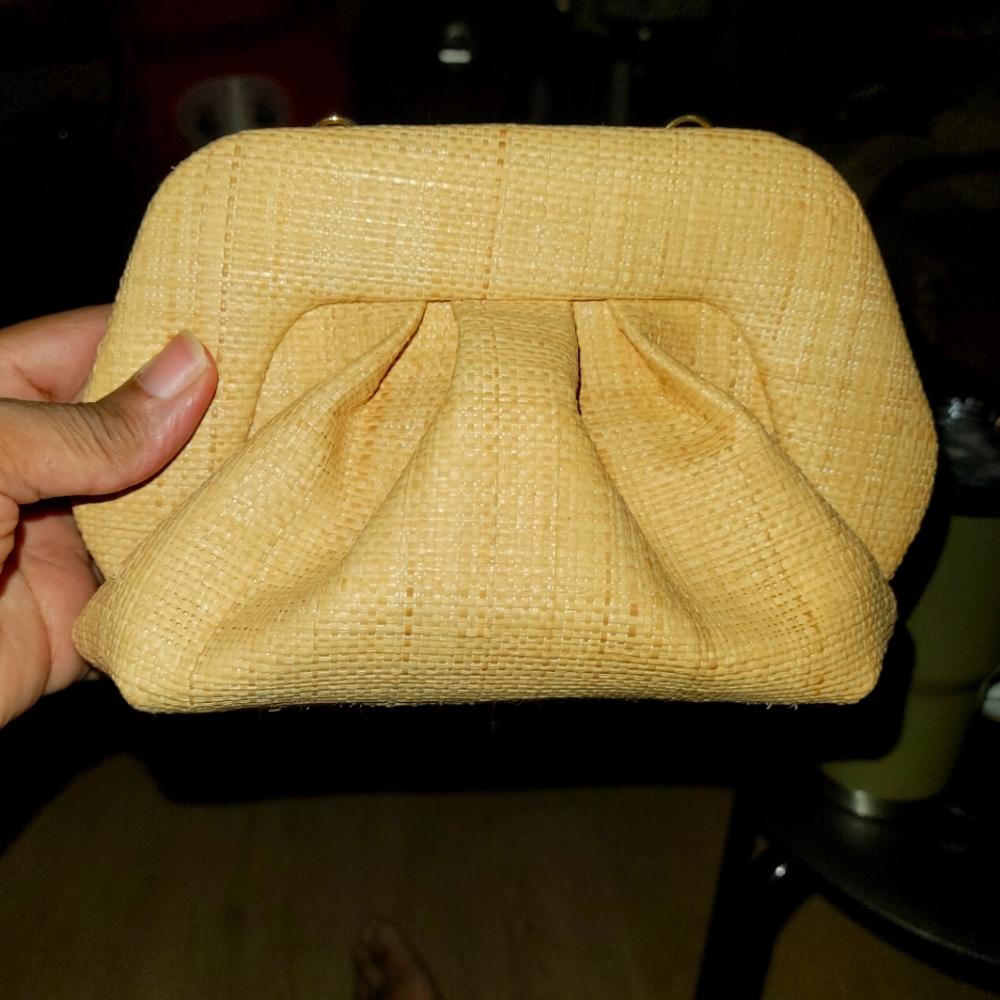 A cute beige clutch